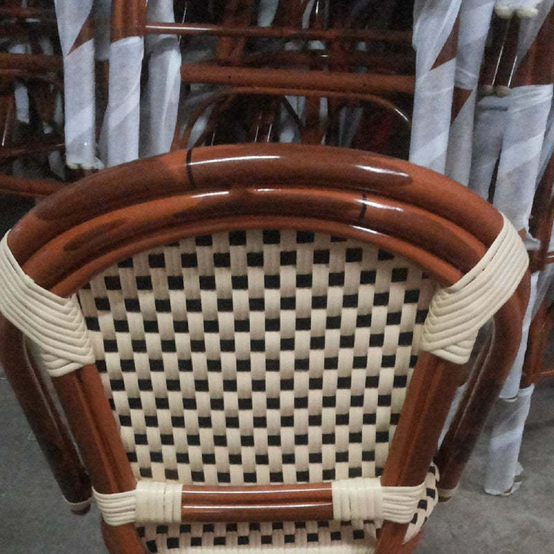 Chinese Woven Rattan Aluminum Dining Chair