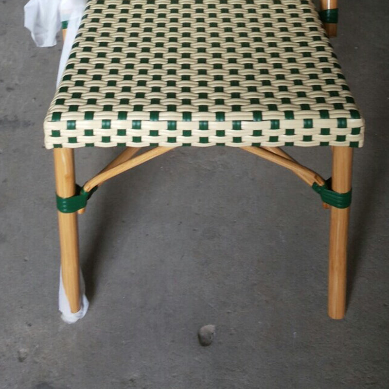 Chinese Woven Rattan Aluminum Dining Chair