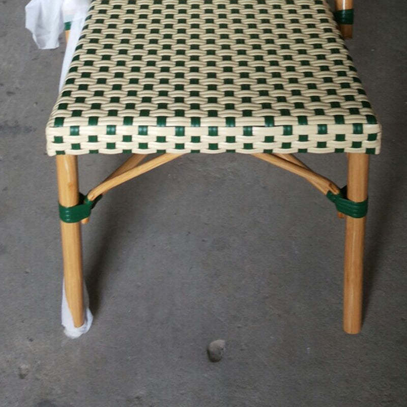 Chinese Woven Rattan Aluminum Dining Chair