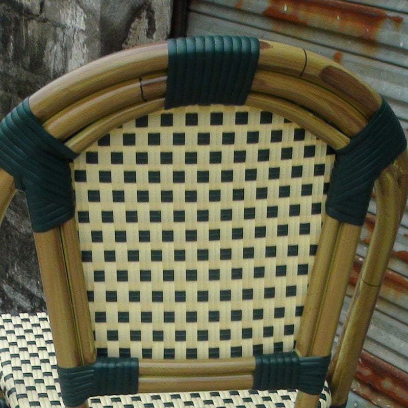 Chinese Woven Rattan Aluminum Dining Chair