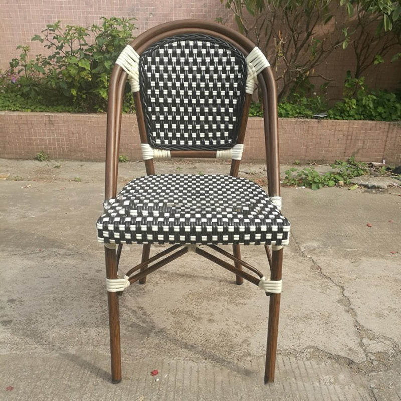 Chinese Woven Rattan Aluminum Dining Chair