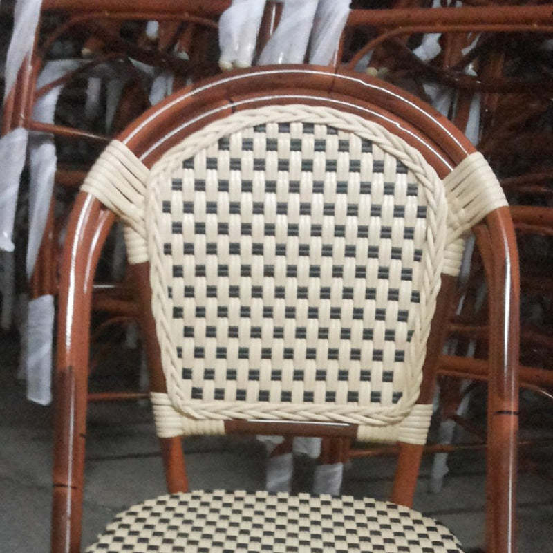 Chinese Woven Rattan Aluminum Dining Chair