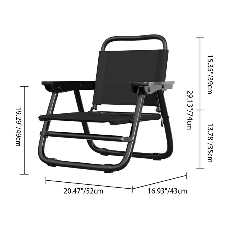 Minimalist Oxford Fabric Steel Tube Chair