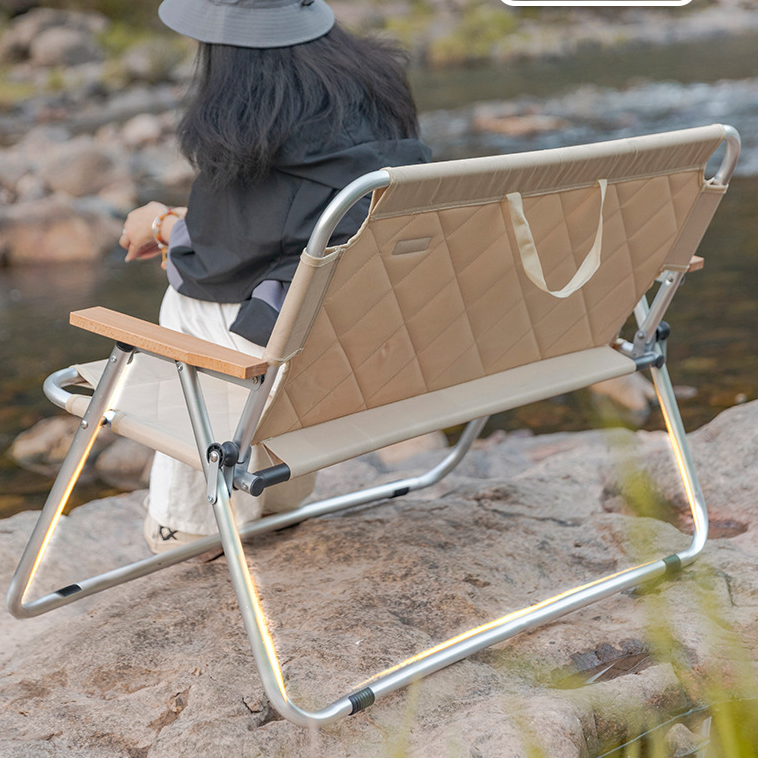 Modern Foldable Oxford Fabric Iron Chair