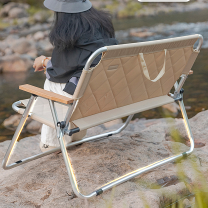 Modern Foldable Oxford Fabric Iron Chair