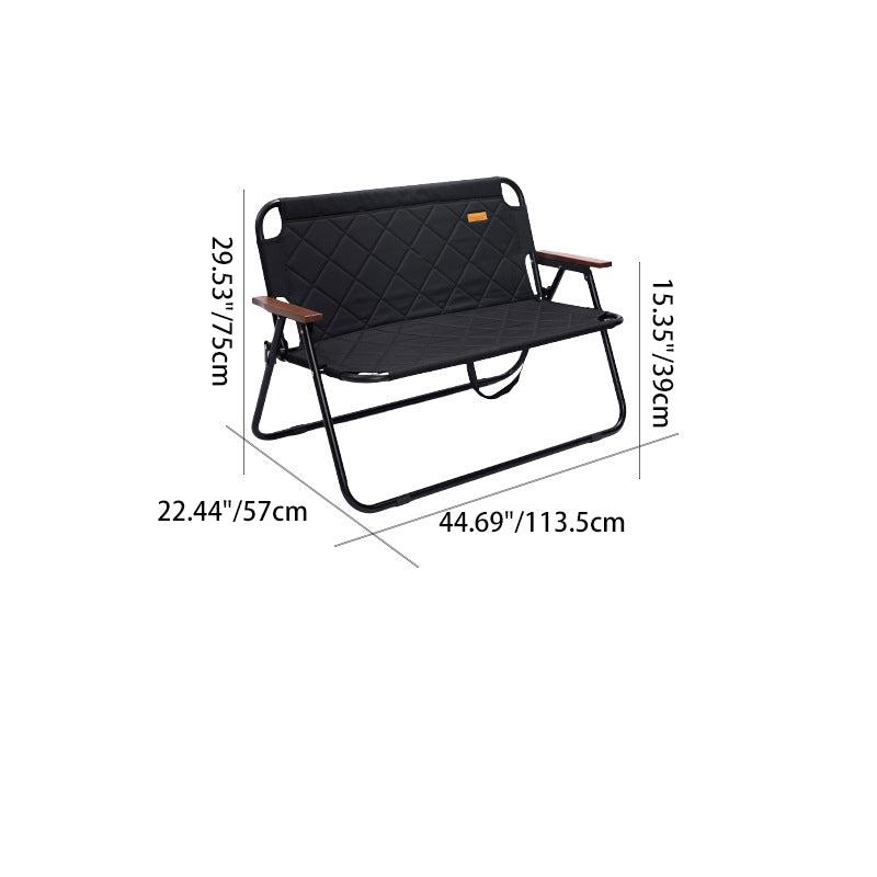 Modern Foldable Oxford Fabric Iron Chair