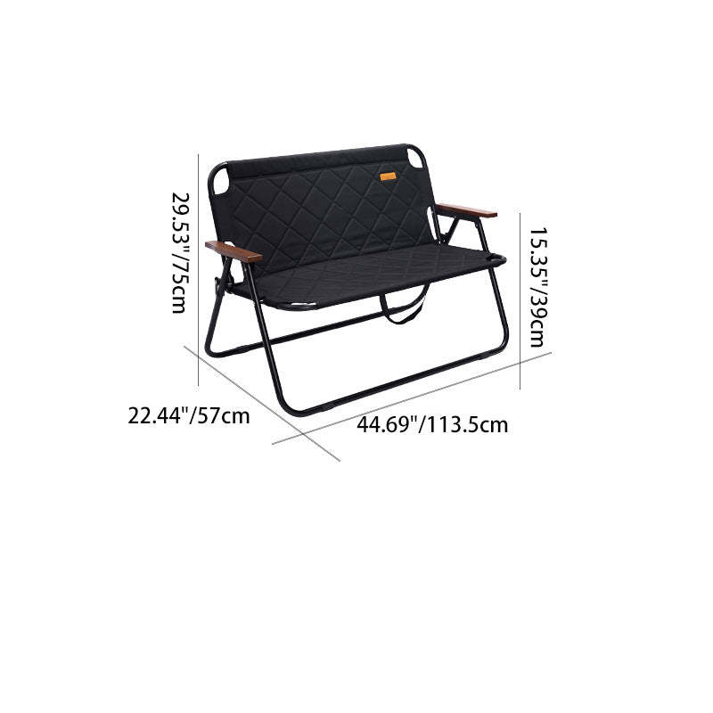 Modern Foldable Oxford Fabric Iron Chair