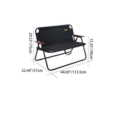 Modern Foldable Oxford Fabric Iron Chair