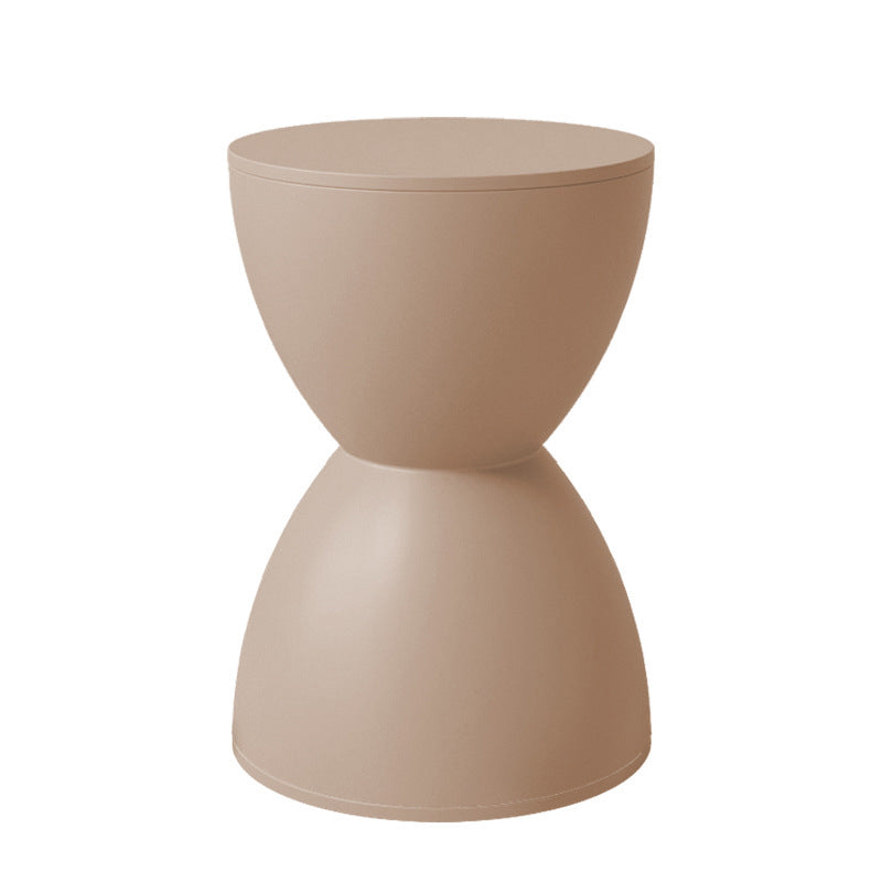 Minimalist Hourglass Round Plastic Chair