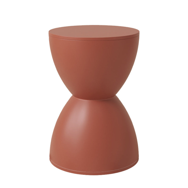 Minimalist Hourglass Round Plastic Chair