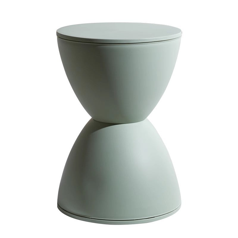 Minimalist Hourglass Round Plastic Chair