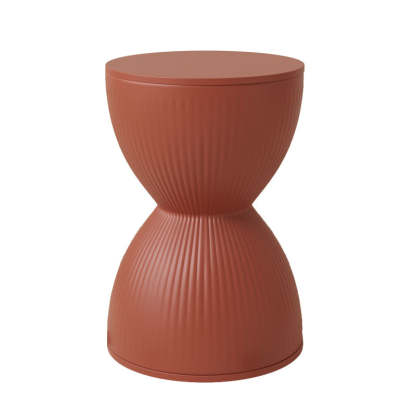 Modern Hourglass Stripe Plastic Chair