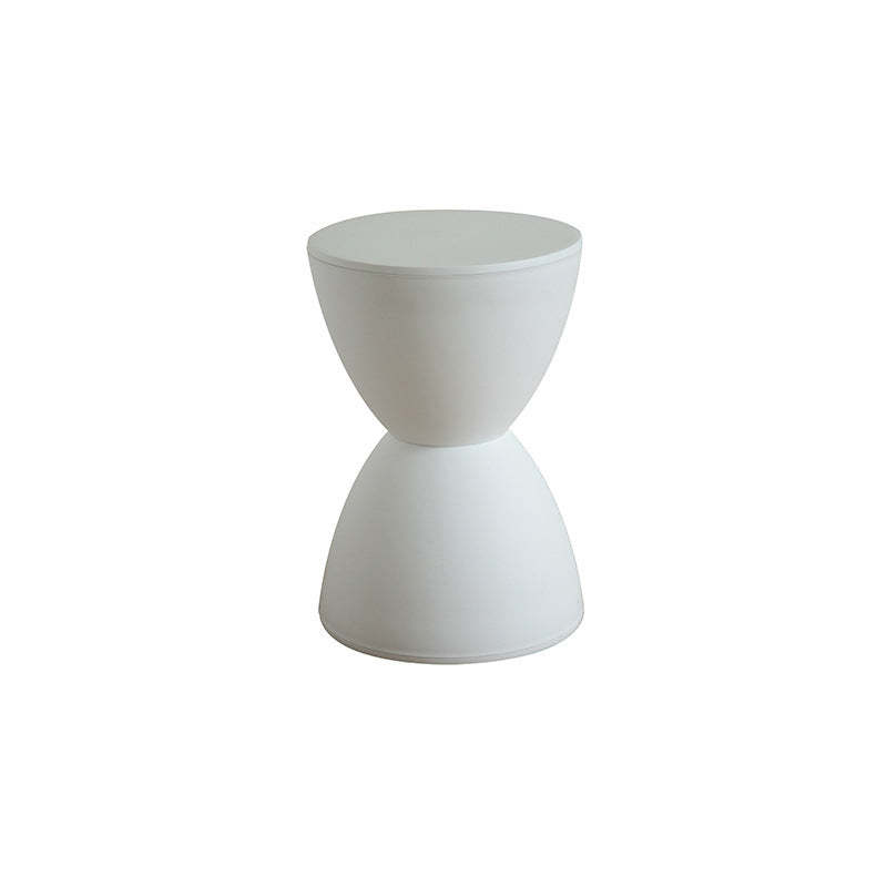 Nordic cone hourglass white accent chairs