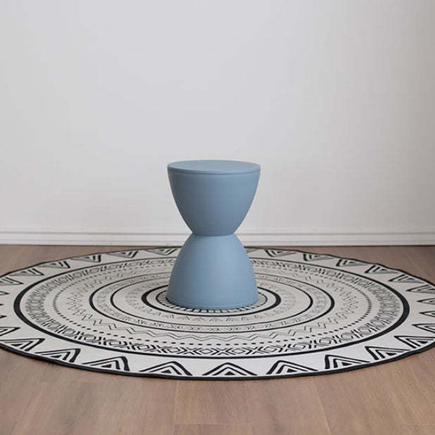 Scandinavian Cone Hourglass Plastic Chair — Mint Green