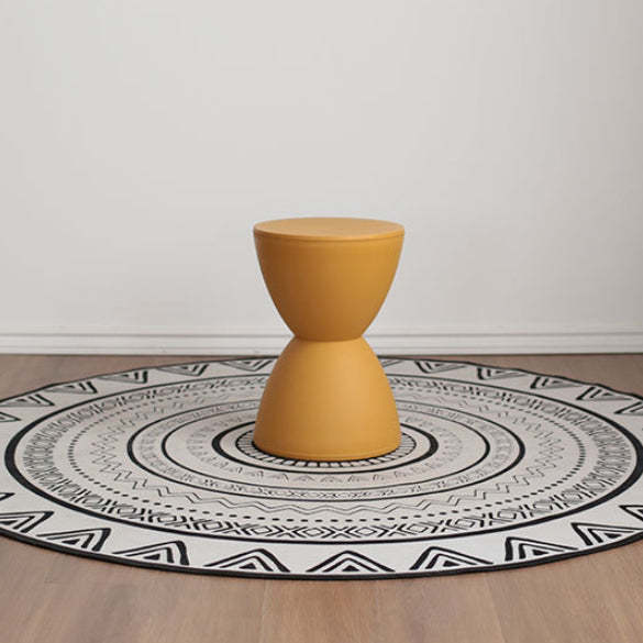 Scandinavian Cone Hourglass Plastic Chair — Gray Blue