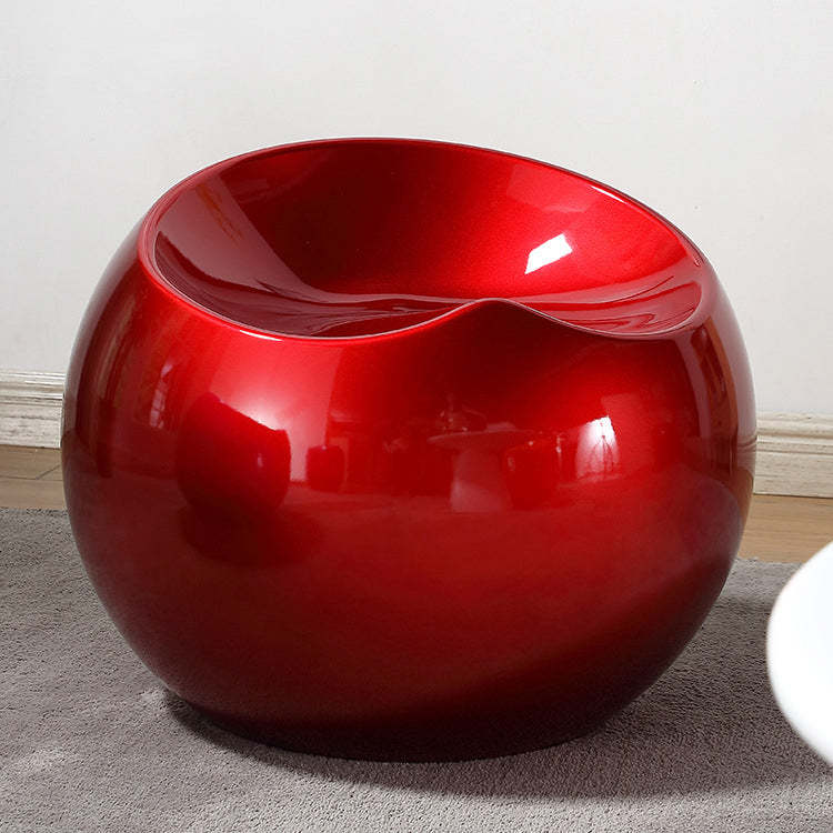 Art Deco Apple Round Plastic Steel Chair