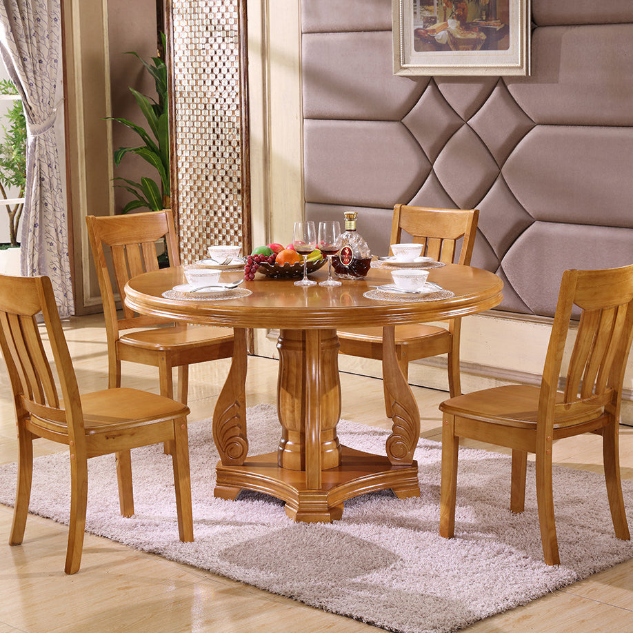 Chinese Parallel Wood Dining Chair