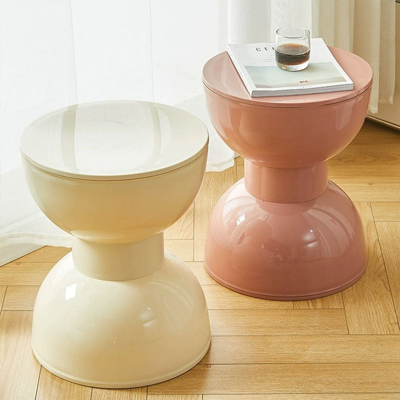 Scandinavian Half Round Barbell Low Stool