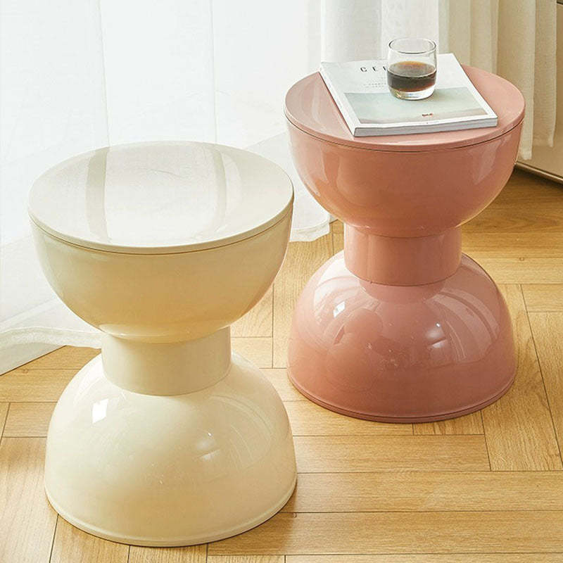 Scandinavian Half Round Barbell Low Stool
