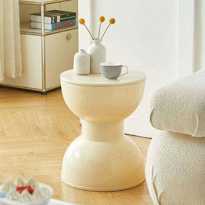 Scandinavian Half Round Barbell Low Stool
