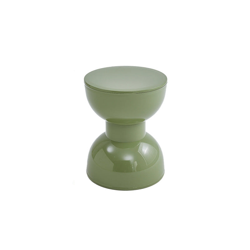 Scandinavian Half Round Barbell Low Stool