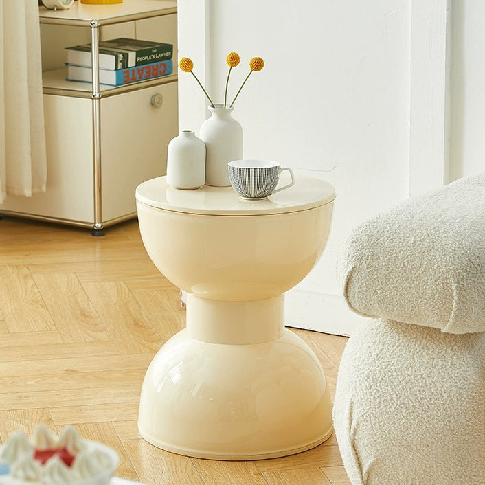 Scandinavian Half Round Barbell Low Stool