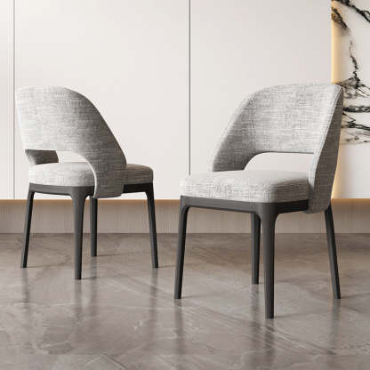 Scandinavian Arc Hollow Wood Dining Chair