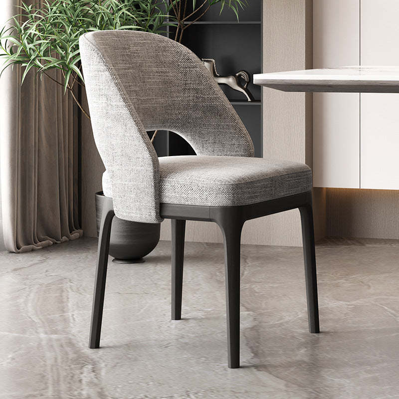 Scandinavian Arc Hollow Wood Dining Chair