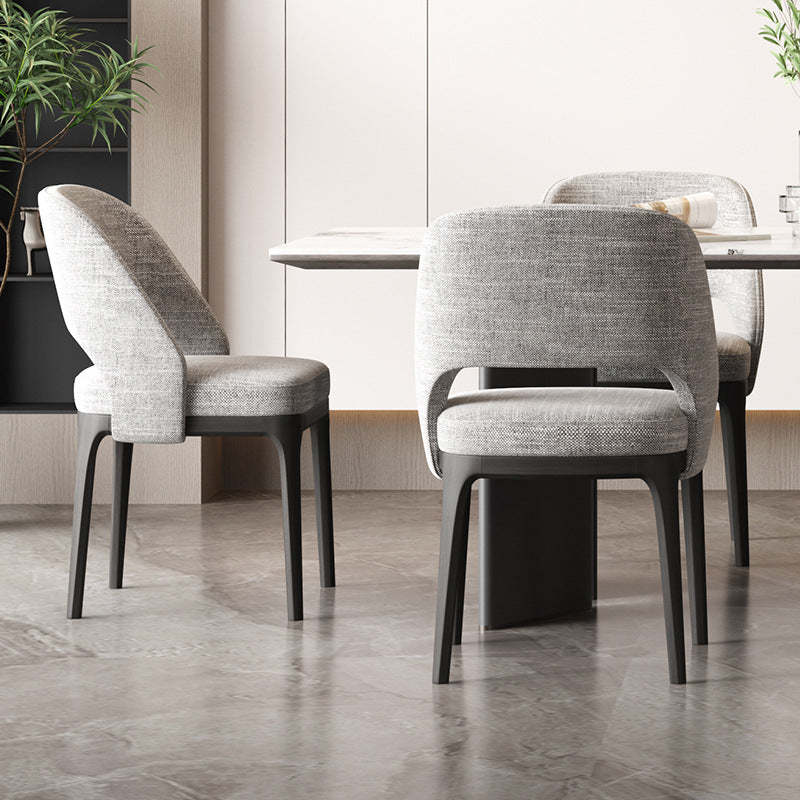Scandinavian Arc Hollow Wood Dining Chair