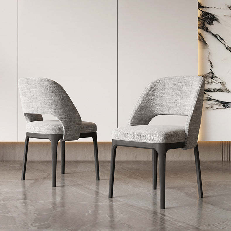 Scandinavian Arc Hollow Wood Dining Chair