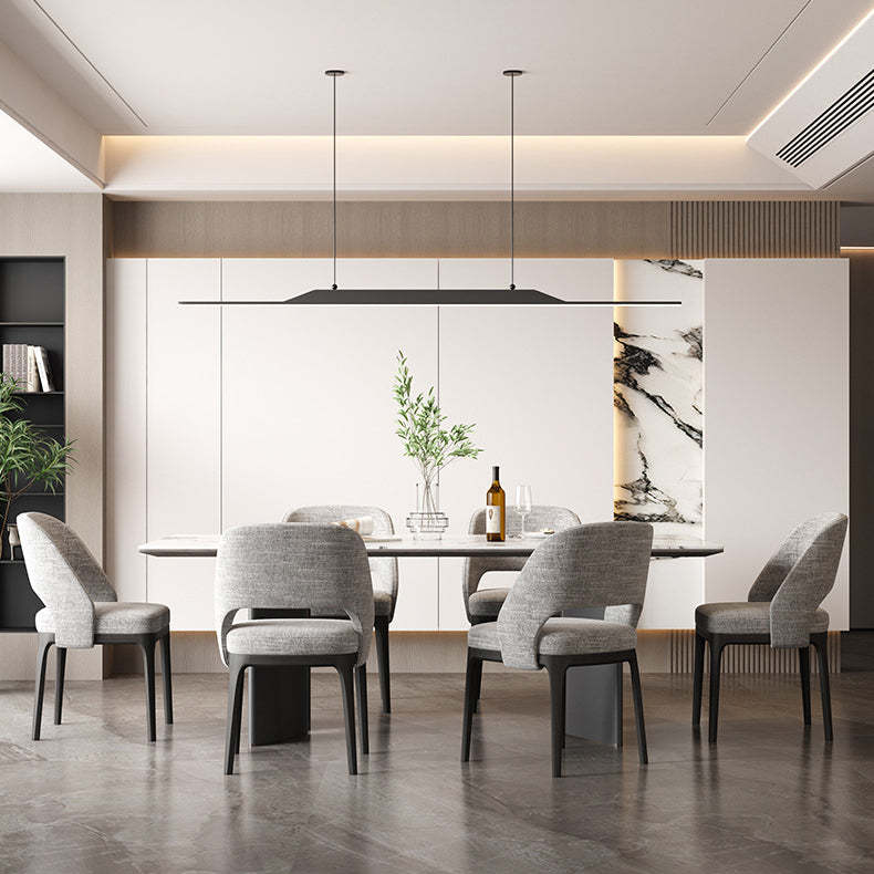 Scandinavian Arc Hollow Wood Dining Chair