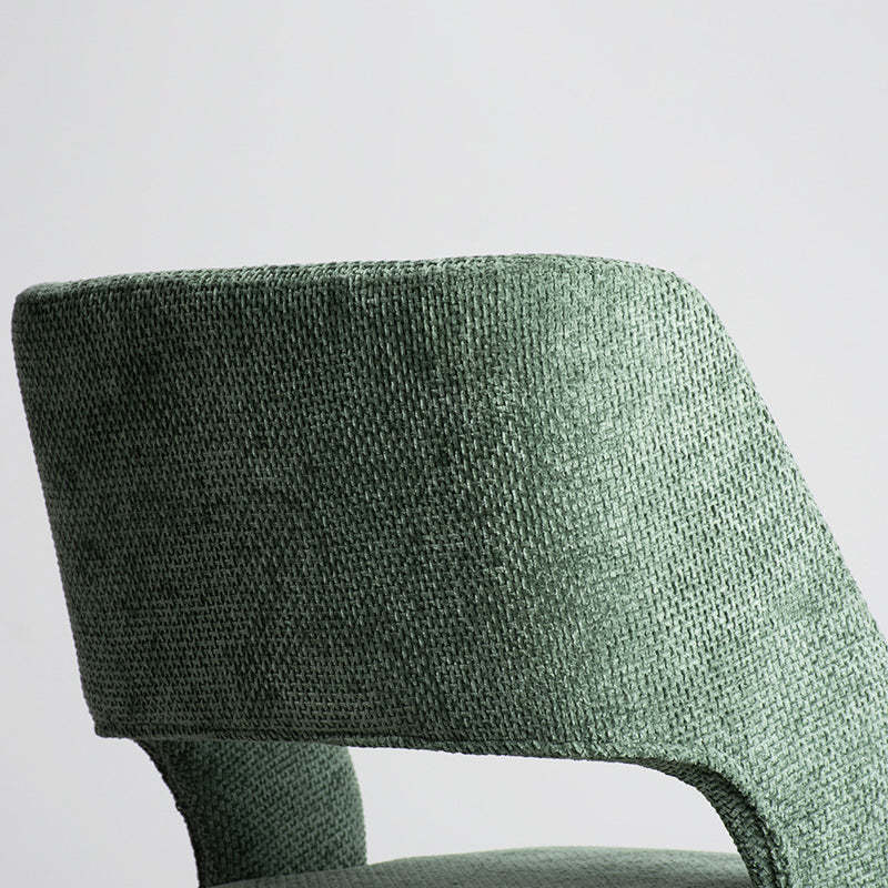 Scandinavian Openwork Curved Wood Dining Chair