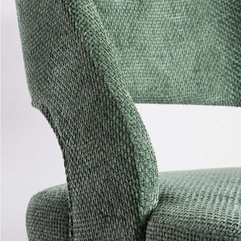 Scandinavian Openwork Curved Wood Dining Chair