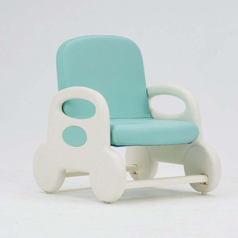 Kids Trapezoid Liftable PU Leather Low Stool