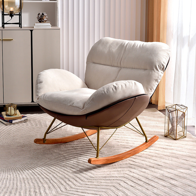 Scandinavian Arc Swing Velvet Accent Chair