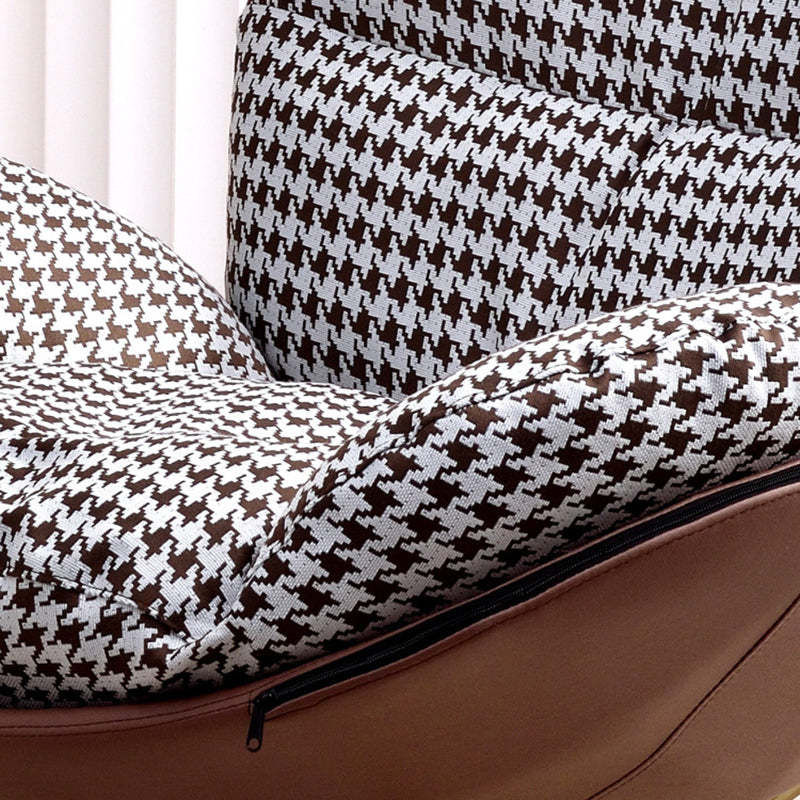 Scandinavian Arc Swing Velvet Accent Chair