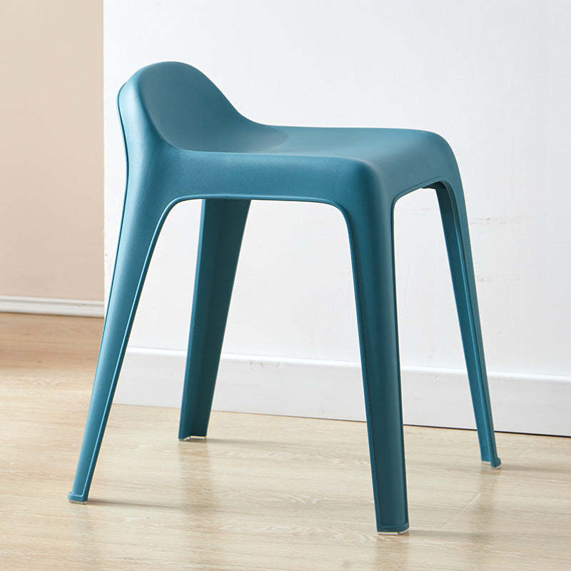 Lighom curved wood accent chairs for bedroom — Dark Blue