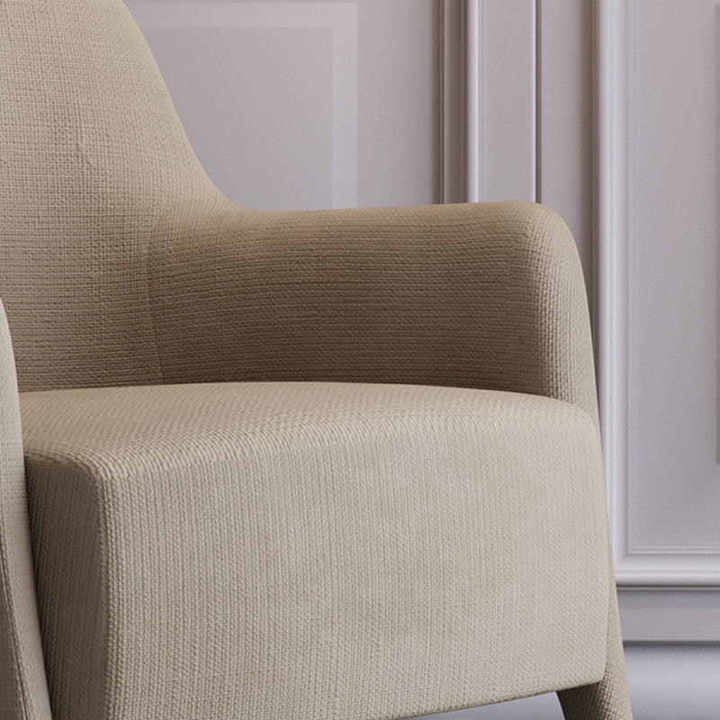 Scandinavian Rounded Pine Accent Chair