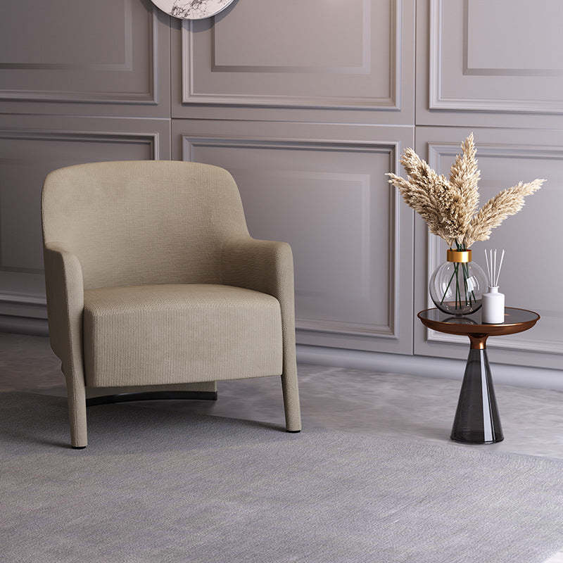 Scandinavian Rounded Pine Accent Chair