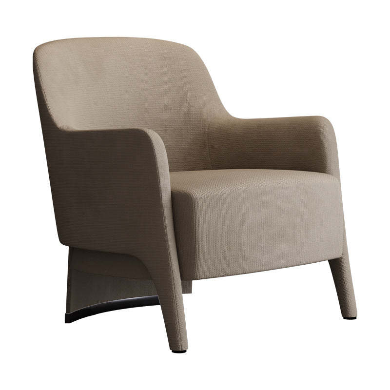 Scandinavian Rounded Pine Accent Chair