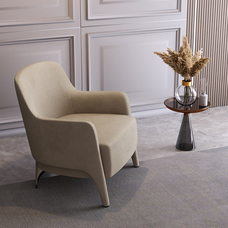 Scandinavian Rounded Pine Accent Chair