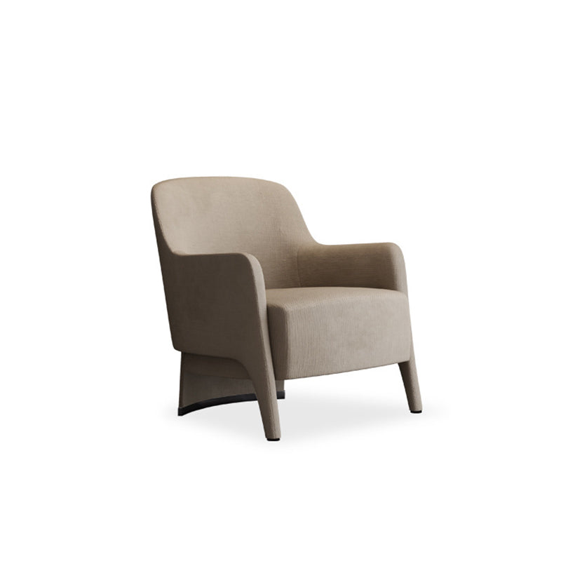 Scandinavian Rounded Pine Accent Chair