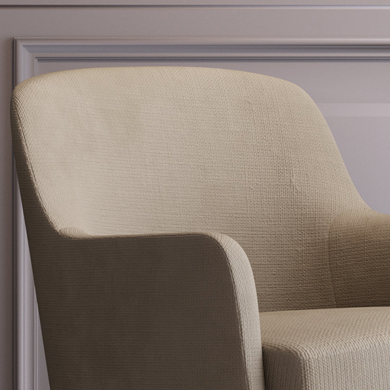 Scandinavian Rounded Pine Accent Chair