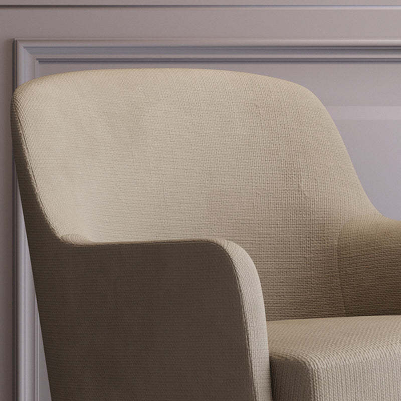 Scandinavian Rounded Pine Accent Chair