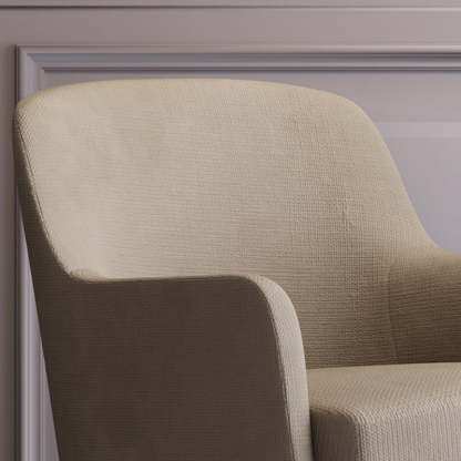 Scandinavian Rounded Pine Accent Chair