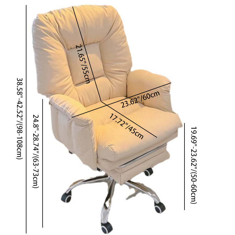 Modern Sticky Tech Fabric Metal Desk Chair
