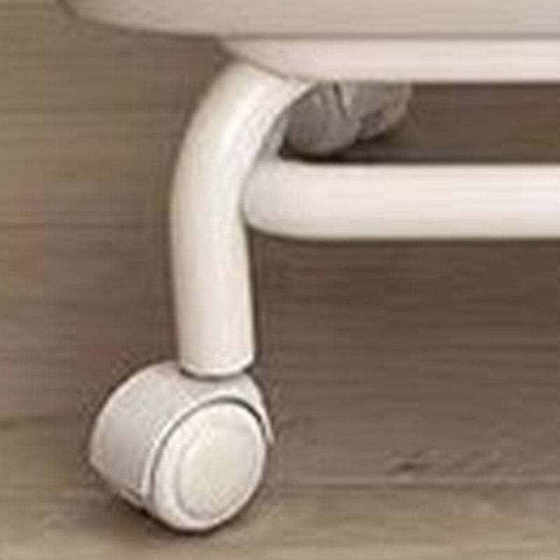 Minimalist Curved Swivel Napa Leather Metal Chair — Gray