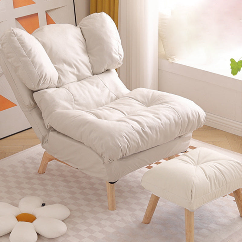 Minimalist Foldable Tech Fabric Accent Chair — Without Footrest / Gray + Tech Fabric