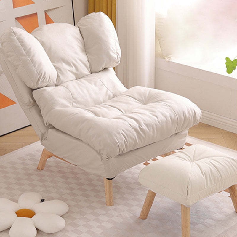 Minimalist Foldable Tech Fabric Accent Chair — Without Footrest / Gray + Tech Fabric