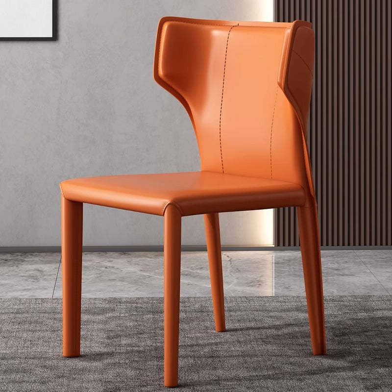 Nordic bullhead gray dining chairs & benches, Lighom — Dark Orange